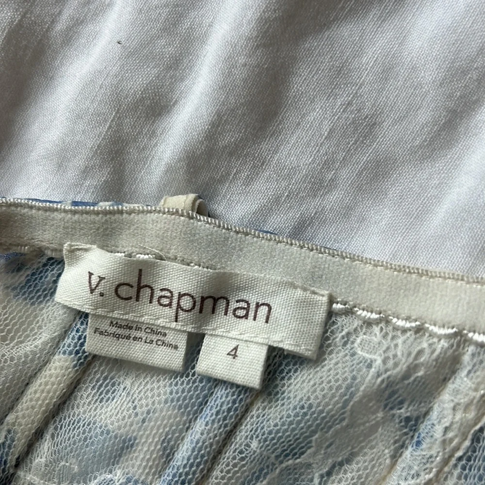 V Chapman Carmen Corset Front Slit Gown. Size 4. - Picture 9 of 9